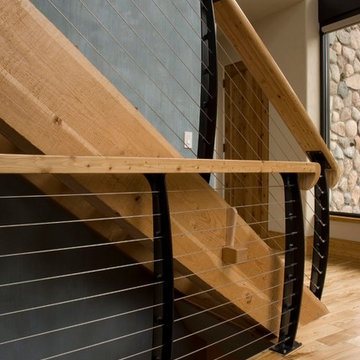 Entry Hall stair railing.
