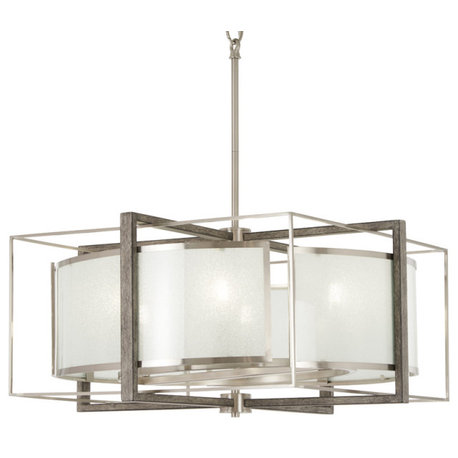 Minka Lavery 4567 Tyson's Gate 6 Light 24"W Chandelier - Brushed Nickel with