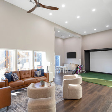 Urban Casual Modern Basement Finish Parkville, MO