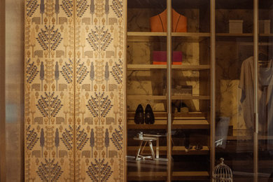 Carpet as Architecture: Embroidered Veneer Wardrobe Surface