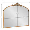 Arendahl Traditional Arch Mirror, Gold, 36x29