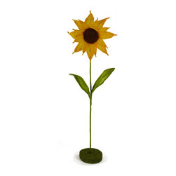Shea's Wildflower - 22" Sunflower With Base - Artificial Flower Arrangements