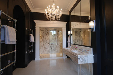 Luxury marble bathroom & dressing room