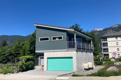 Inspiration for a small contemporary exterior home remodel in Vancouver