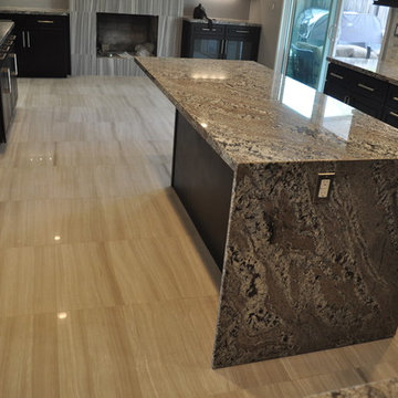 Tustin - Complete remodeling: kitchen/ floors/ fireplace / custom cabinets