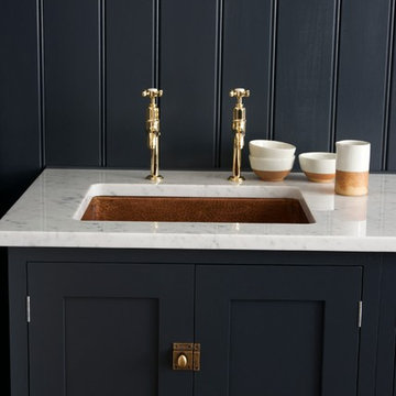 The Pantry Blue Utility Room by deVOL