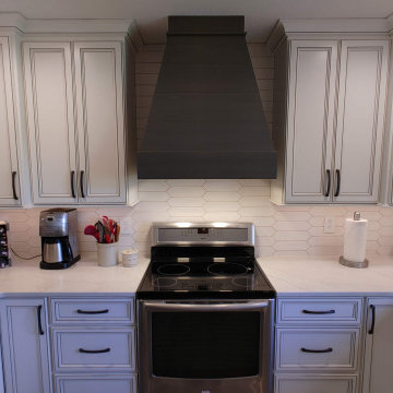 Kitchen Major Remodel Geneseo, IL Koch Ivory Umber Highlights MSI Quartz