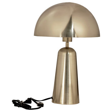Aranzola 1-Light Table Lamp, Brushed Gold Finish