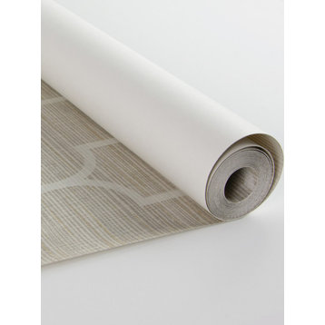 Taupe Hudson Peel & Stick String Wallpaper Sample