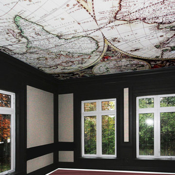 Antique Cartography Stretched Ceiling