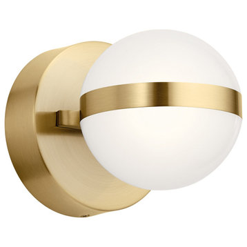 Brettin 1 Light Wall Sconce, Champagne Gold