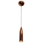 Access Lighting - Odyssey 1 Light Pendant, Rose Gold - This 1 light Pendant from the Odyssey collection by Access will enhance your home with a perfect mix of form and function. The features include a Shiny Copper finish applied by experts.