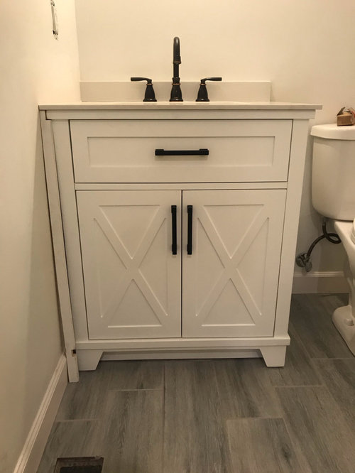 Gap Next to Bathroom Vanity