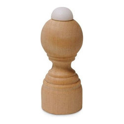 Oak Door Stop With Bumper - But&eacute;e de Porte
