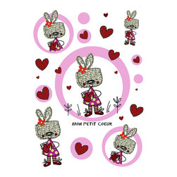 American Wallpaper & Design - Rabbit Peel and Stick Wall Decoration - Wall Decals