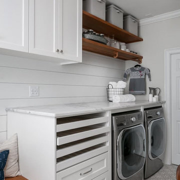 Organized Mudroom and Laundry
