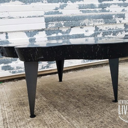 Gray Live Edge Coffee Table - Coffee Tables