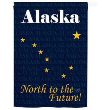 States Alaska 2-Sided Vertical Impression House Flag