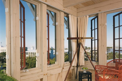 Inspiration for a coastal sunroom remodel in Charlotte