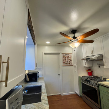 Kitchen Remodel 2024 Oakland/ white and light green
