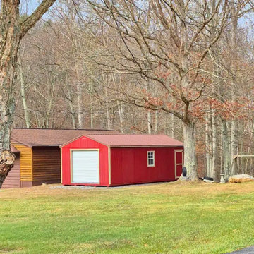 14×28 A-Frame Garage Delivered