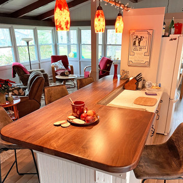 Premium Walnut Wide Plank (Face Grain) Countertop