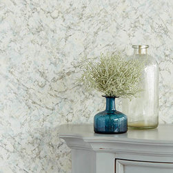 Alba Aqua Marble Texture - Wallpaper