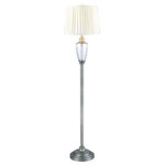 Dale Tiffany - Dale Tiffany SGF17178F Castle Mountains, 1 Light Floor Lamp, Pewter/Silver - Our Castle Mountains 24% Lead Crystal Floor Lamp iCastle Mountains 1 L Antique Nickel White *UL Approved: YES Energy Star Qualified: n/a ADA Certified: n/a  *Number of Lights: 1-*Wattage:150w E26 Medium Base bulb(s) *Bulb Included:No *Bulb Type:E26 Medium Base *Finish Type:Antique Nickel