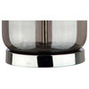 Marsh 22" Glass Table Lamp, Smoked Glass