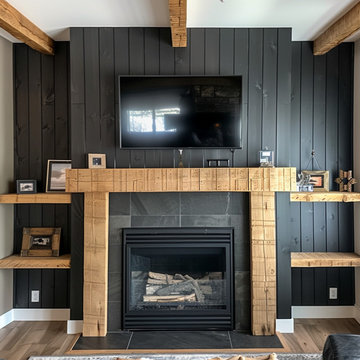 Mantels with Matching Shelves