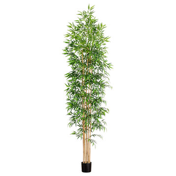 10ft. Artificial Bamboo Tree With Real Bamboo Trunks