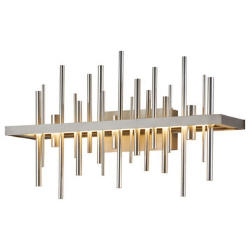 Hubbardton Forge 207915-1045 Cityscape LED Sconce in Modern Brass