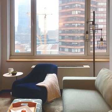 Apartment in Aqua: Custom Cornice