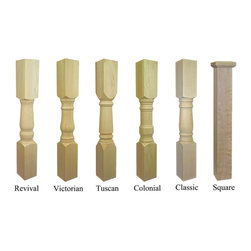 5 3/8" Porch Newel Post - Outdoor Products