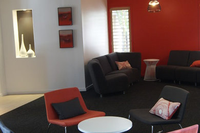 Home design - contemporary home design idea in Brisbane