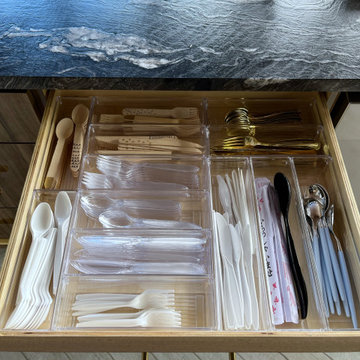 After: Organized and Elegant Cutlery Drawer for a Summer Kitchen