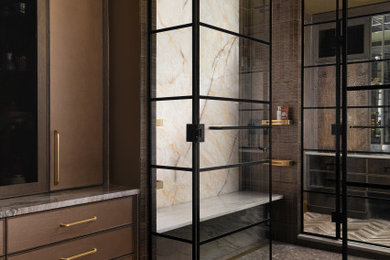 Example of a trendy home design design in Detroit