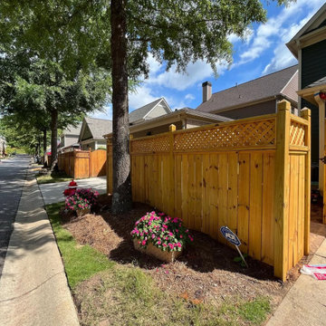 Privacy Fence Rebuild and Refinish in Johns Creek