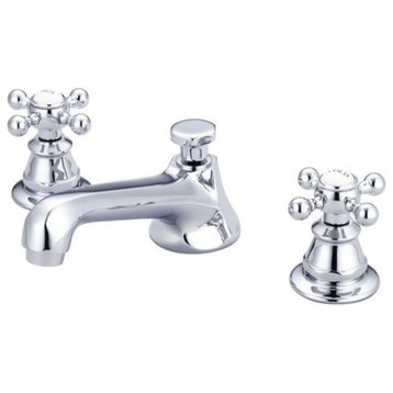 Lever Handles-American Widespread Lavatory Faucet, Hand Polished, Richly Triple