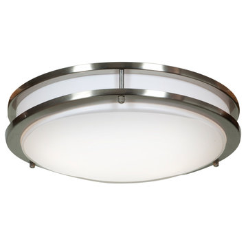 ACCESS LIGHTING 20465LEDD-BS/ACR Dimmable LED Flush Mount Brushed Steel