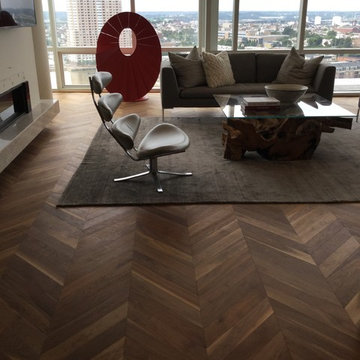 NYC Walnut herringbone