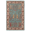Safavieh Heritage Collection HG735 Rug, Blue/Ivory, 3' X 5'