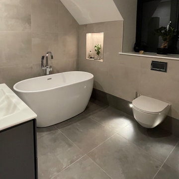 Free Standing Bath in Family Bathroom