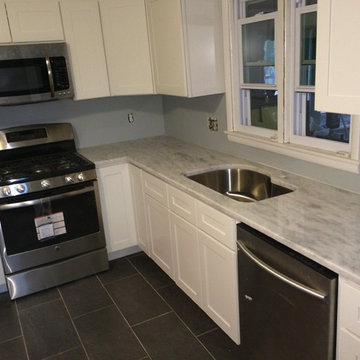 Shadow Storm quartzite kitchen