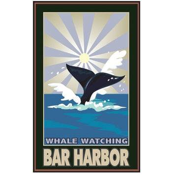 Joanne Kollman Whale Watching Bar Harbor Maine Art Print, 30"x45"