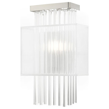 Contemporary Brushed Nickel ADA Wall Sconce