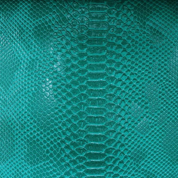 Amazonia Chic Crocodile Skin Vinyl Upholstery Fabric, Bosque