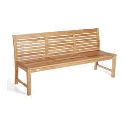Wintons Teak Abacus Armless Bench - Outdoor Benches