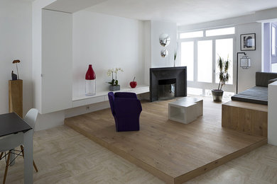 Inspiration pour une salle de séjour design.
