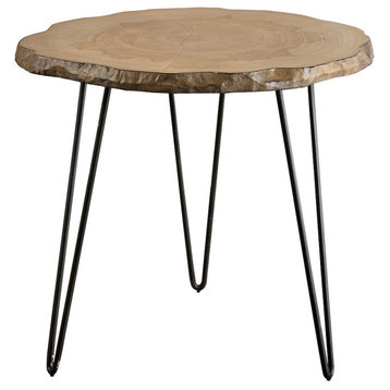 Uttermost Runay Wood Slab Side Table, 25468